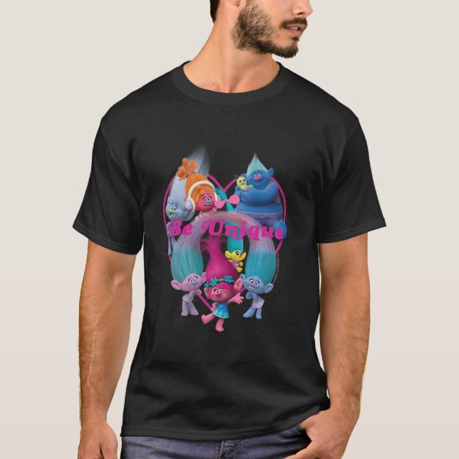 Dreamworks Trolls Be Unique T-Shirt (Front)
