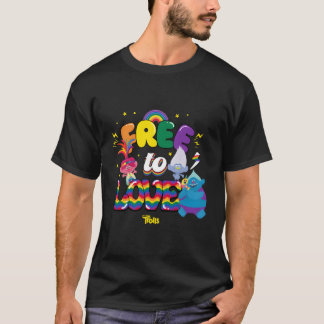 Dreamworks Trolls Free To Love T-Shirt