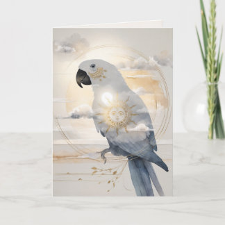 Dreamwoven Guardian Parrot Greeting Card