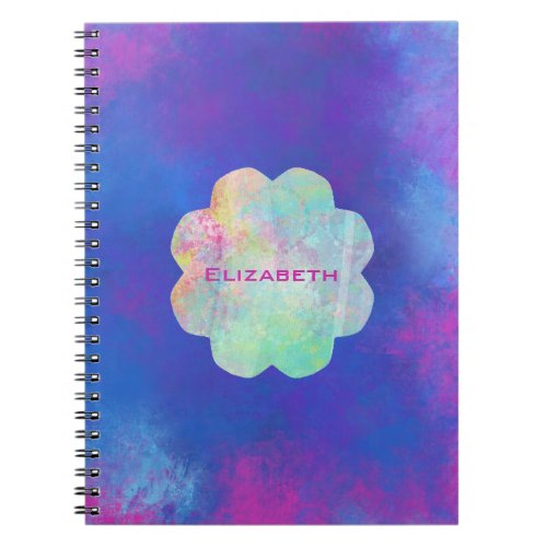 Dreamy Abstract Colors in Pink Purple and Blue Notebook