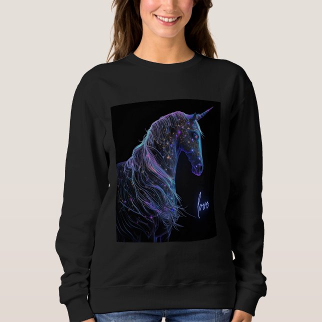 Dreamy and Whimsical Unicorn for Magical Souls Sweatshirt (Front)