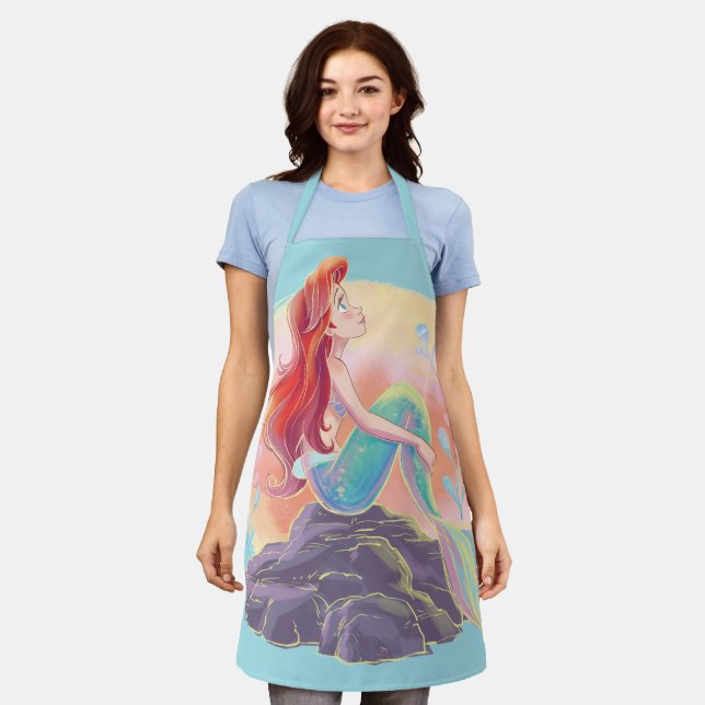 Dreamy Ariel on the Rocks Apron (Worn)
