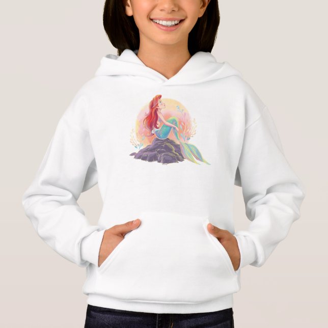 Dreamy Ariel on the Rocks Hoodie (Front)