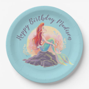 Dreamy Ariel on the Rocks Paper Plates