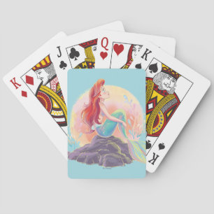 Dreamy Ariel on the Rocks Poker Cards