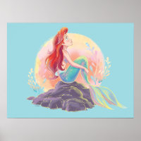 Dreamy Ariel on the Rocks