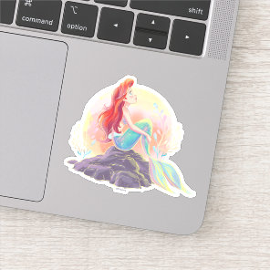 Dreamy Ariel on the Rocks Sticker