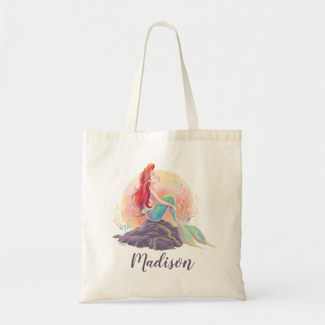 Dreamy Ariel on the Rocks Tote Bag (Front)
