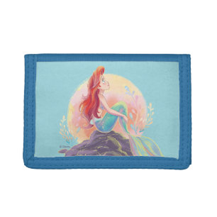 Dreamy Ariel on the Rocks Tri-fold Wallet