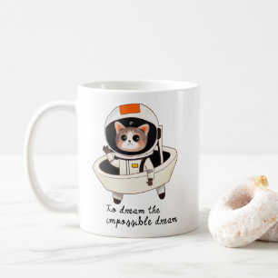 Dreamy astrocat coffee mug