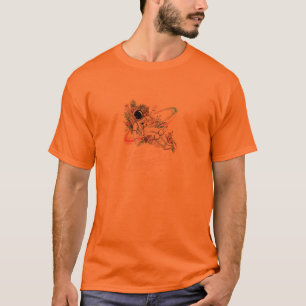 Dreamy Astronaut in Outer Space Vaporwave Retro T-Shirt