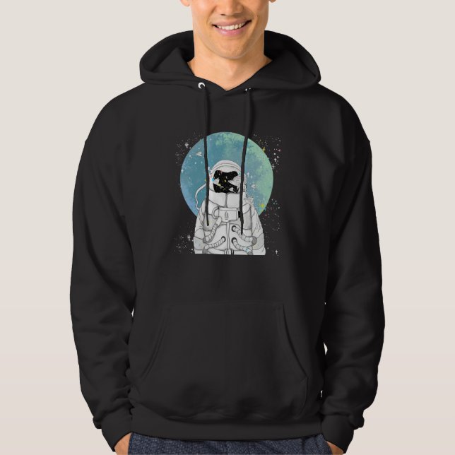 Dreamy Astronaut Rocket Space Travel Blast Off Men Hoodie (Front)