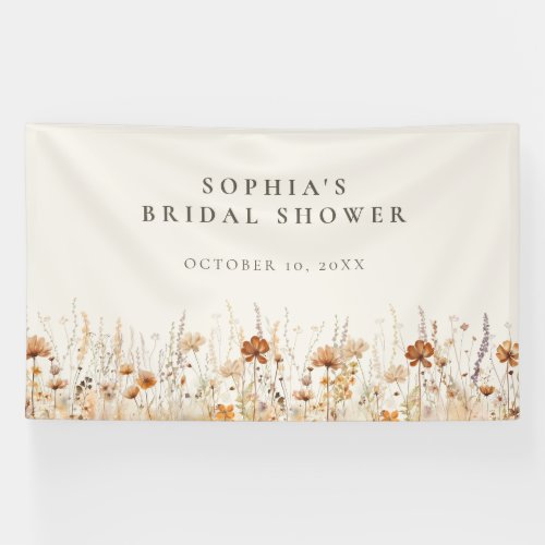 Dreamy Autumn Wildflower Banner