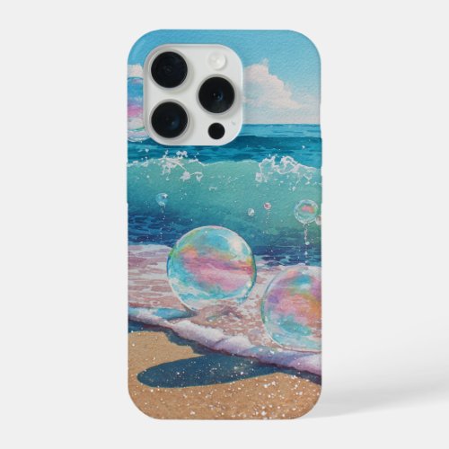 Dreamy Beach Waves Cover iPhone 15