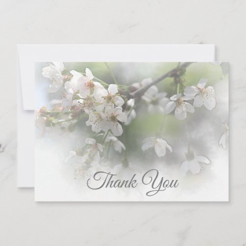 Dreamy Blossoms 2 Thank You Card