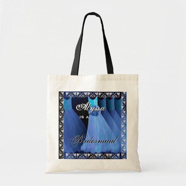 Dreamy Blue Bridesmaid Dresses Tote Bag (Front)