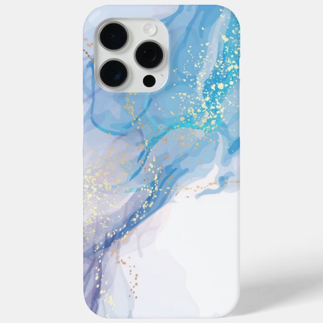 Dreamy Blue Marble Design Phone Case (Back)