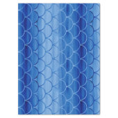 Dreamy Blue Painted Fan Shapes Pattern Tissue Paper (Vertical)