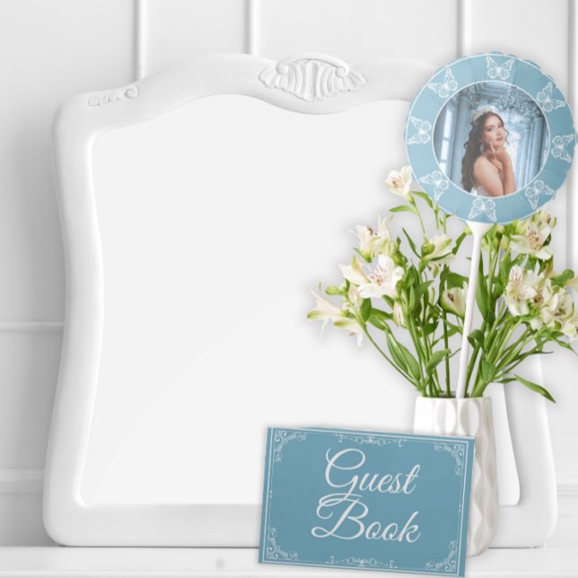 Dreamy Blue Quinceañera Decor - Butterfly Balloon (Creator Uploaded)