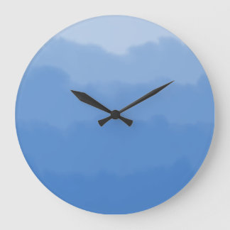 Dreamy blue sky gradient  large clock