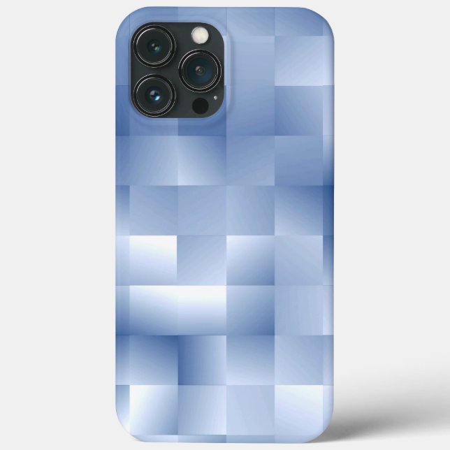 Dreamy Blue Tones in a Square Pattern Case-Mate iPhone Case (Back)
