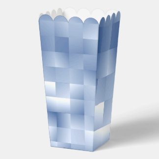 Dreamy Blue Tones in a Square Pattern Favor Boxes