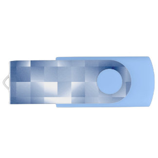 Dreamy Blue Tones in a Square Pattern Flash Drive