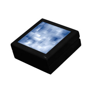 Dreamy Blue Tones in a Square Pattern Gift Box