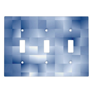 Dreamy Blue Tones in a Square Pattern Light Switch Cover