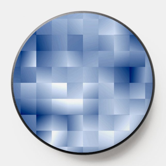 Dreamy Blue Tones in a Square Pattern PopSocket (Popsocket)