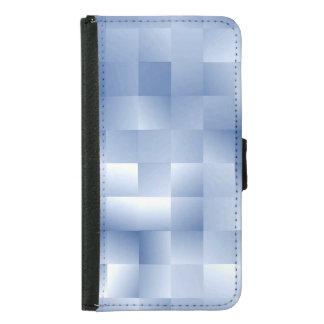 Dreamy Blue Tones in a Square Pattern Samsung Galaxy S5 Wallet Case