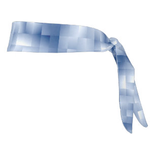 Dreamy Blue Tones in a Square Pattern Tie Headband