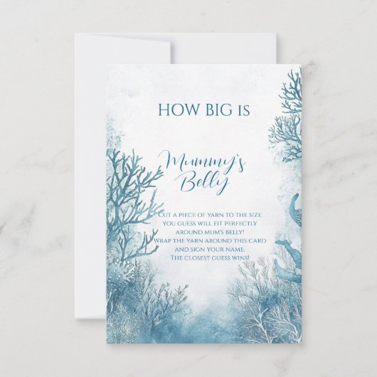 Dreamy Blue Under the Sea how big belly (Front)