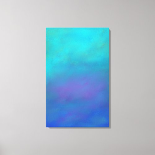 Dreamy Blues Abstract Design Canvas Print