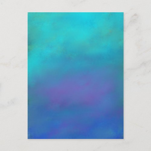 Dreamy Blues Abstract Design Postcard