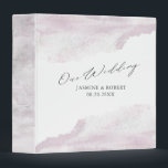Dreamy Blush ⎥ Personalized Wedding Binder<br><div class="desc">Our dreamy floral collection features acrylic brush strokes in blush and sky blue with gray foliage illustrations that bring romantic feel to all items spread over wedding necessities, office supplies and personal items. Keep all your memories in a personalized binder which can make a perfect gift to your loved ones...</div>