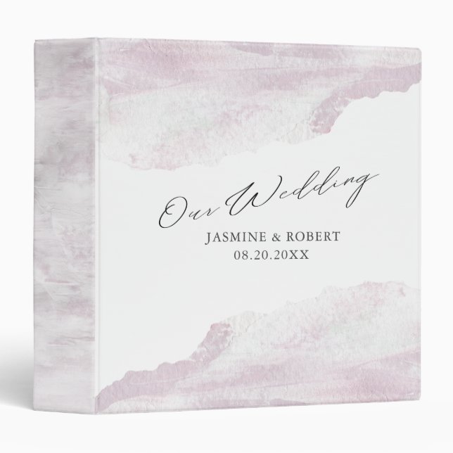 Dreamy Blush ⎥ Personalized Wedding Binder (Front/Spine)