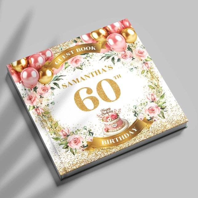 Dreamy Boho 60th Birthday Guest Book Bloom Design (Dreamy Boho 60th Birthday Guest Book Bloom Design

)