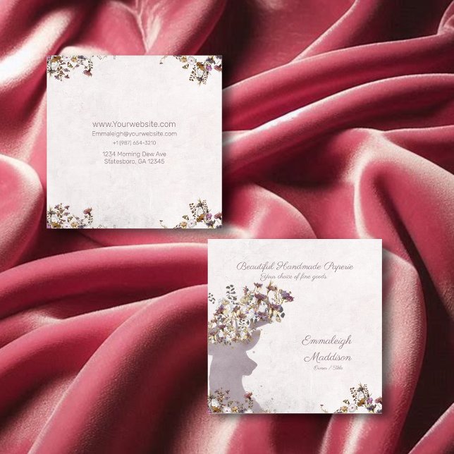 Dreamy Boho Chic Deer Monogram Calling Card (Creator Uploaded)