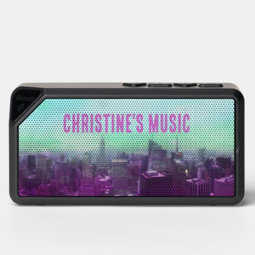 Dreamy Bokeh NYC Manhattan Skyline Bluetooth Speaker