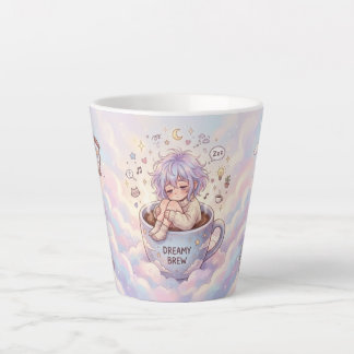 Dreamy Brew Mug – Cute Anime Girl Sleeping in Coff