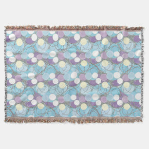 Dreamy Bubble Clouds Woven Throw Blanket