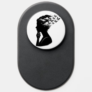 Dreamy Butterfly Cloud Silhouette Phone Case PopSocket