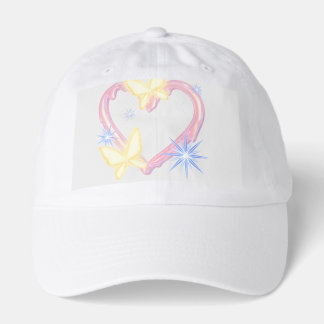 Dreamy Butterfly & Heart Aesthetic Dad Hat
