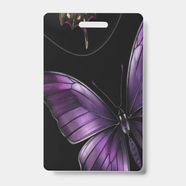 Dreamy Butterfly Pattern Badge (Front)