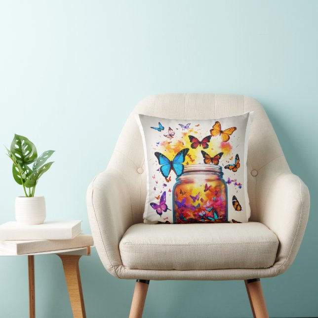 Dreamy Butterfly Pillow: Comfort and Style for You Throw Pillow (Chair)