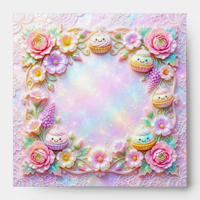 Dreamy Cake Square Envelopes (Front)