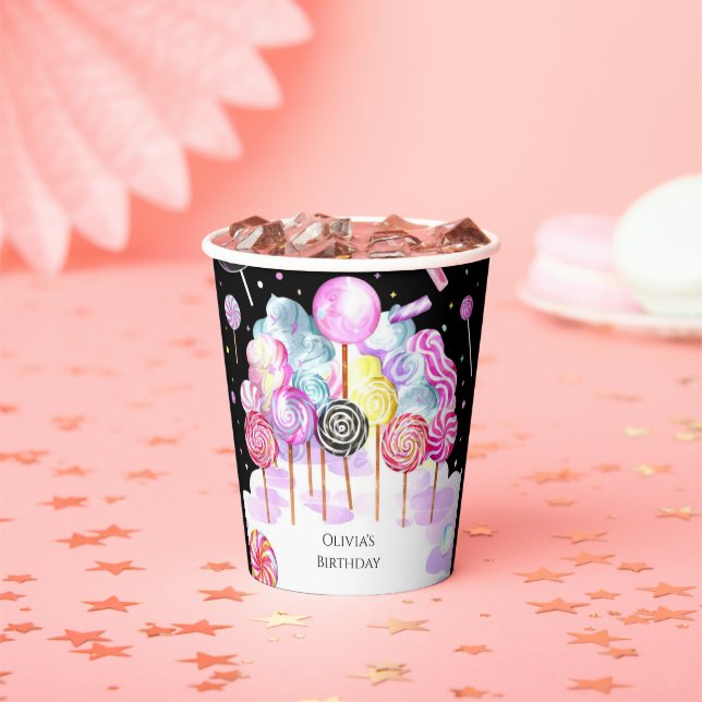 Dreamy Candyland Birthday Paper Cups (Insitu)