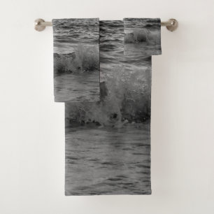 Dreamy Capri Ocean Sunset View 2 -BW Bath Towel Set