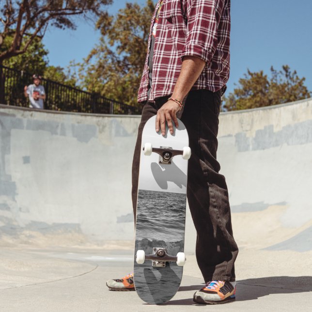 Dreamy Capri Ocean Sunset View 2 -BW Skateboard (Outdoor 2)